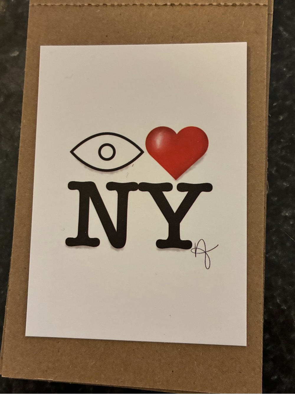 Little Shop In NYC Mini Print I (Eye) 👁️❤️ Heart NY - 2026 Not Inciardi - New